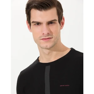 Pierre Cardin Erkek Siyah Slim Fit Bisiklet Yaka Triko Kazak 50260021-VR046
