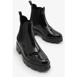 Kadın Siyah Yağmur Bot