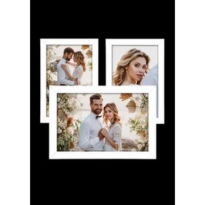 3 Adet 10X15 Çerçeve - Mdf A6 Çerçeve - Çoklu Fotoğraf Çerçevesi