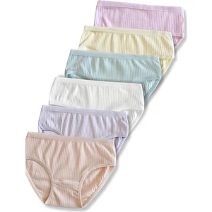 Giza Kids %95 Pamuklu 6lı Kız Çocuk Slip Külot Iç Çamaşır Seti