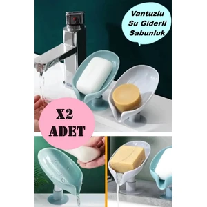 Milena Life Pratik 2'li Pratik Vantuzlu Su Giderli Su Tutmaz Sabunluk (2 Adet)