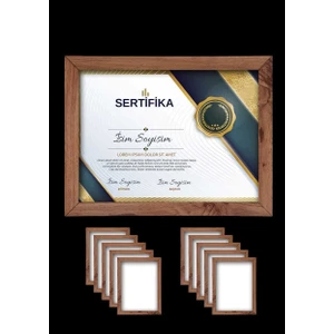 10 Adet A4 Çerçeve - Mdf 21X30 Çerçeve - Çoklu Fotoğraf Çerçevesi - Diploma Çerçevesi - Sertifika