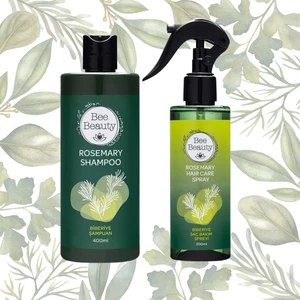 Bee Beauty Biberiye Şampuan 400 ml - Biberiye Suyu Sprey 200 ml 2'li Set