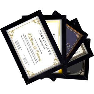 5 Adet A4 Çerçeve - Mdf 21X30 Çerçeve - Çoklu Fotoğraf Çerçevesi - Diploma Çerçevesi - Sertifika