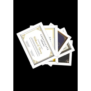 5 Adet A4 Çerçeve - Mdf 21X30 Çerçeve - Çoklu Fotoğraf Çerçevesi - Diploma Çerçevesi - Sertifika