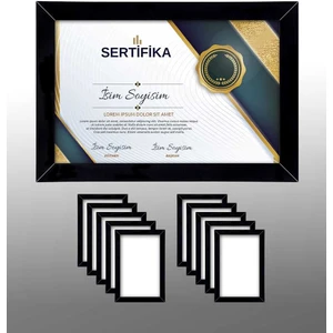10 Adet A4 Çerçeve - Mdf 21X30 Çerçeve - Çoklu Fotoğraf Çerçevesi - Diploma Çerçevesi - Sertifika