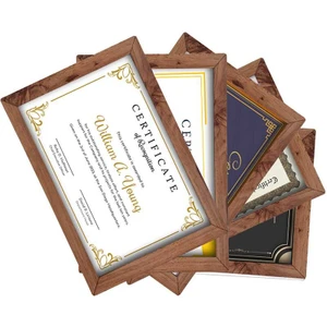 5 Adet A4 Çerçeve - Mdf 21X30 Çerçeve - Çoklu Fotoğraf Çerçevesi - Diploma Çerçevesi - Sertifika