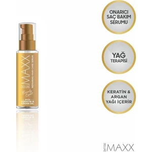 Maxx Deluxe Beauty Expert Keratin & Argan Yağı Özlü Saç Bakım Serumu 100 ml