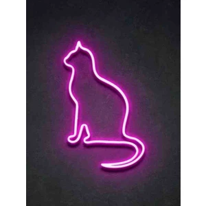 Neon LED Işıklı Kedi