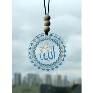 Motifli Allah Dikiz Aynası Süsü Araba Süsü Hediyelik Eşya