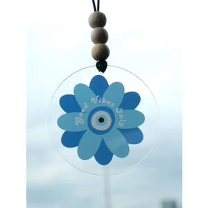 Good Vibes Only Nazar Çiçeği Dikiz Aynası Süsü Araba Süsü Hediyelik Eşya