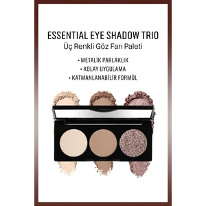 Bobbi Brown Essential Eye Shadow Palette - Üç Renkli Göz Farı Paleti - Everyday Greys 6g