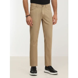 Deve Tüyü Dokuma Slim Fit Casual Pamuk Karışımlı Pantolon