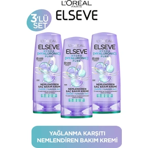 L'oréal Paris Elseve Hydra Pure Salisilik Asit İçeren Nemlendirici Saç Kremi 250 ml x 3 adet