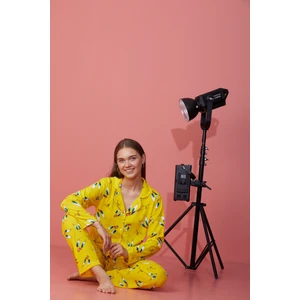 Sude Homewear Kadın Tweety Desenli Uzun Kol Gömlek Pijama Takımı