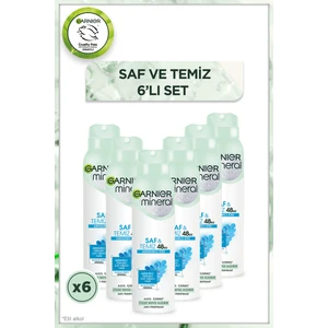 6'lı Mineral Saf & Temiz Sprey Deodorant Seti