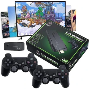 Game Stick Tv Atari 4K HDMI Game Stıck 20000 Oyunlu Nostalji Atari 2 Kollu Game Stick