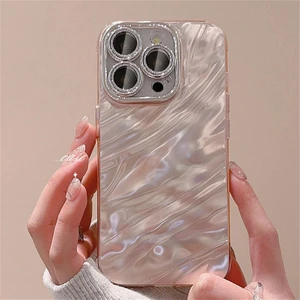 Apple iPhone 15 Pro Max Uyumlu Kılıf Zebana Dazz Silikon Kılıf Rose Gold