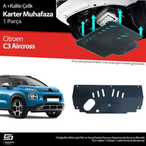 Citroen C3 Aircross Çelik Karter Muhafaza Koruma 2017-2024 A+ Kalite