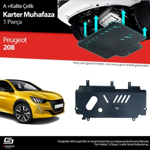 Peugeot 208 Çelik Karter Muhafaza Koruma 2019 Üzeri A+ Kalite