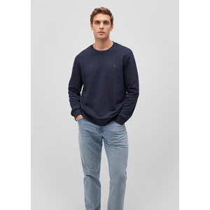 Bisiklet Yaka Lacivert Basic Sweatshirt 065751-29743