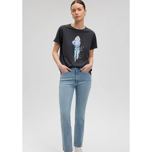 Denim Kız Baskılı Antrasit İstanbul Tişört 168890-29726
