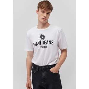 Jeans Baskılı Beyaz Tişört 066195-620