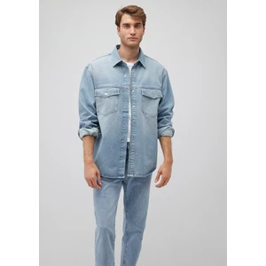Erkek Ross Açık Mavi 90s Jean Gömlek 0210031-82947