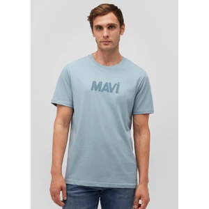 Mavi Logo Baskılı Mavi Tişört 066846-70838