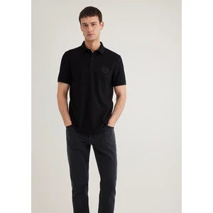Dokulu Siyah Polo Tişört 0610305-900