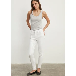 Tess Gold Luxury Beyaz Jean Pantolon 100328-81360