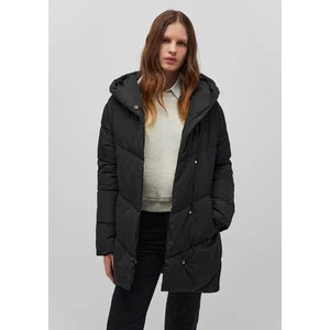 Kapüşonlu Siyah Şişme Mont 1110045-900