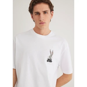 Bugs Bunny Baskılı Beyaz Tişört 0610636-620