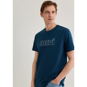 Mavi Logo Baskılı Lacivert Tişört 065781-70764