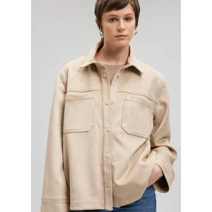 Bej Suni Süet Ceket1110368-86596