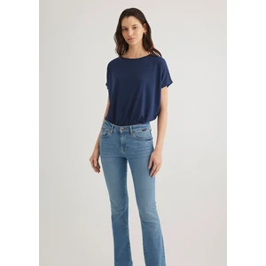 Lux Touch TENCEL TM Lacivert Modal Basic Tişört 167245-70487
