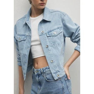 Megi Mavi Premium Buz Mavi Jean Ceket 1110389-86747