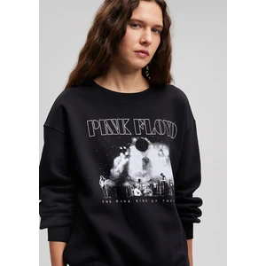 Pink Floyd Baskılı Siyah Sweatshirt1S10113-900