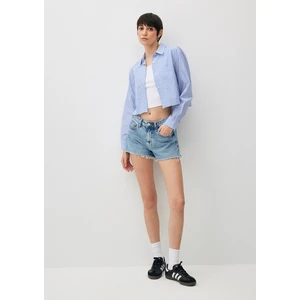 Rosie 90lar Gölgeli Indigo Mavisi Jean Şort 1447487078