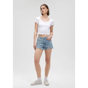 Rosie 90lar Yırtıklı Açık Mavi Jean Şort 1447487077