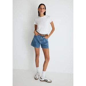 Verna 90lar İndigo Mavisi Jean Şort 1410059-87081