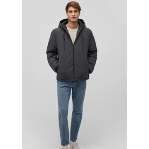 Kapüşonlu Antrasit Şişme Mont 0110352-86803