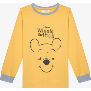 Unisex Winnie Pooh Sarı Pijama Takımı