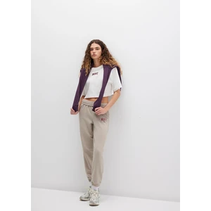 Mavi Logo Baskılı Bej Eşofman Altı 1010757-70112