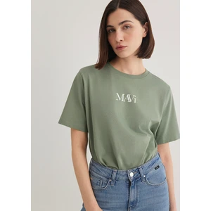 Mavi Logo Baskılı Yeşil Tişört 1611594-81976