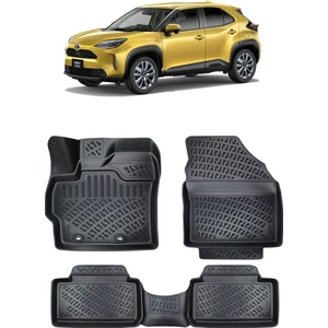 Toyota Yaris  Cross 2022+ 3D Havuzlu Papsas Siyah