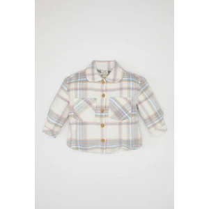 Kız Bebek Ekose Desenli Flanel Uzun Kollu Gömlek D3044A524WN