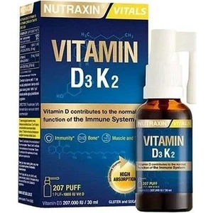 Vitamin D3K2 Sprey 30 ml D3 K2 Vitamini 2'li