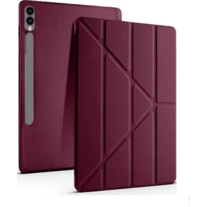 TEKNETSTORE Samsung Galaxy Tab S10+ Plus 12.4" Kalem Bölmeli Uyku Modlu Arkası Silikon Kapak Kılıf