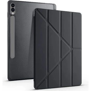 TEKNETSTORE Samsung Galaxy Tab S10+ Plus 12.4" Kalem Bölmeli Uyku Modlu Arkası Silikon Kapak Kılıf